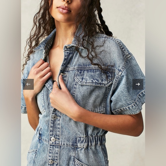 Free People X We The Free Marci Cuffed Shortall NWT - Picture 7 of 7